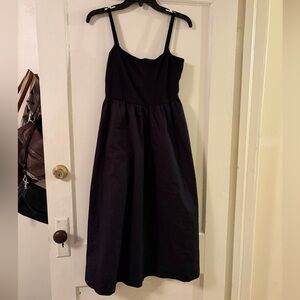 Old Navy Black Midi Dress